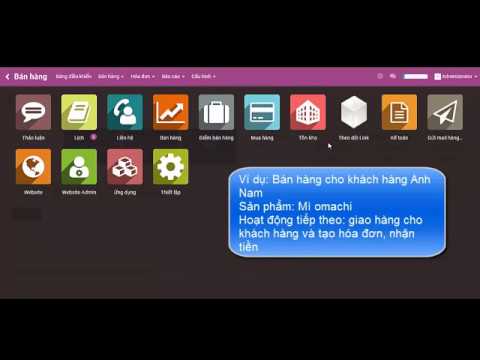Hướng dẫn ứng dụng Bán hàng trong phần mềm quản trị doanh nghiệp Odoo ERP
