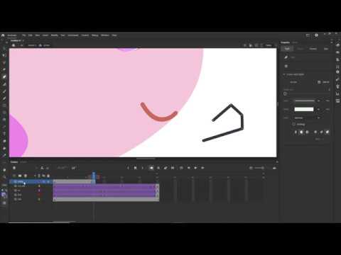 Adobe Animate 2020 - 22 - Tạo chuyển động đơn giản cho nhân vật hoạt hình