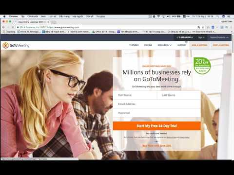 hướng dẫn sử dụng gotomeeting cho PC