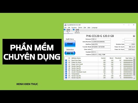 Kiểm tra sức khỏe ổ cứng bằng phần mềm chuyên dụng CrystalDiskInfo