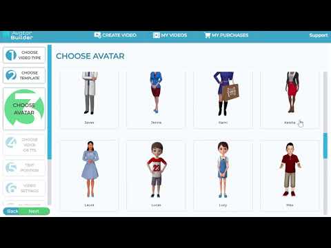 AvatarBuilder Software Demo