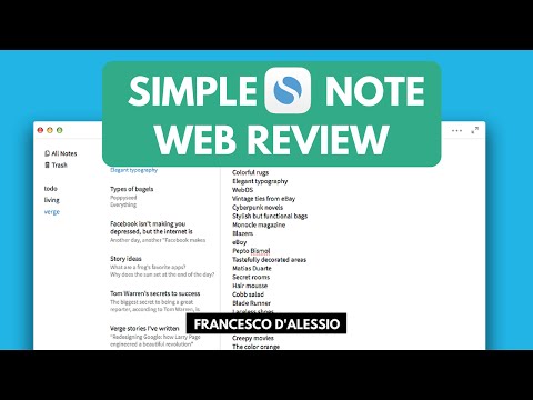 Simplenote: Note-taking Web/Mobile App | Review
