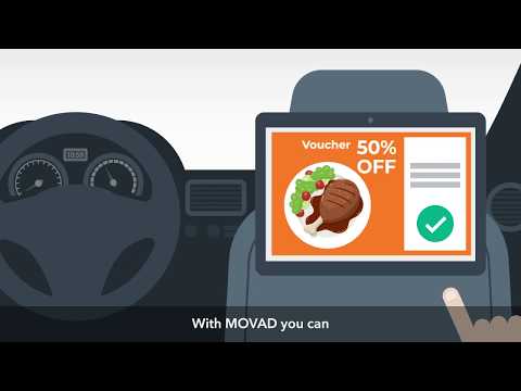 MOVAD - Quảng cáo tương tác bên trong xe taxi