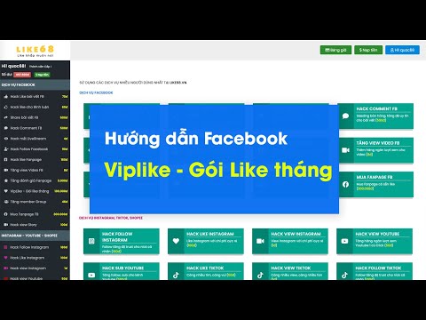 Hướng dẫn cài đặt Viplike, gói like tháng tại Like68.vn - Cài 1 lần dùng 1 tháng