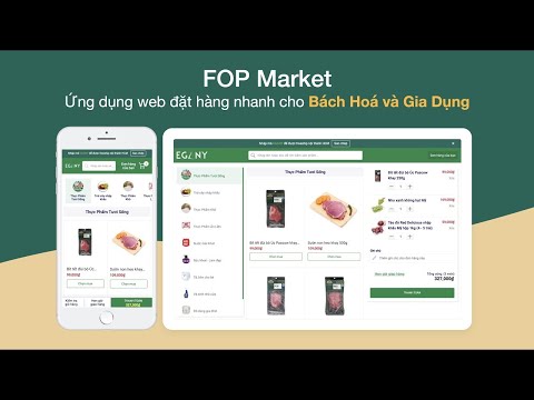 FOP Market - Trang ứng dụng đặt hàng nhanh cho website