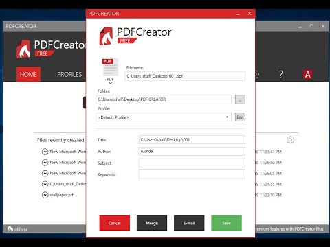 Install Free Document Converter PDFCreator (Convert / Print to PDF, JPG, PNG, TIF or TXT Format)