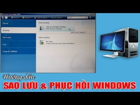 Chu Đặng Phú hướng dẫn SAO LƯU VÀ PHỤC HỒI WINDOWS BẰNG ACRONIS TRUE IMAGE 2018 RESCUE BOOT