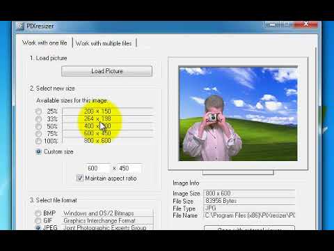 Using PIXResizer