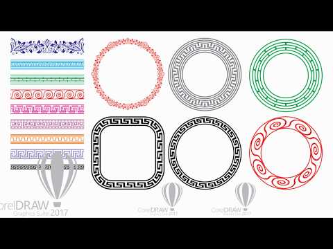 Làm sao để tạo được hoa văn hình tròn trong Corel Draw