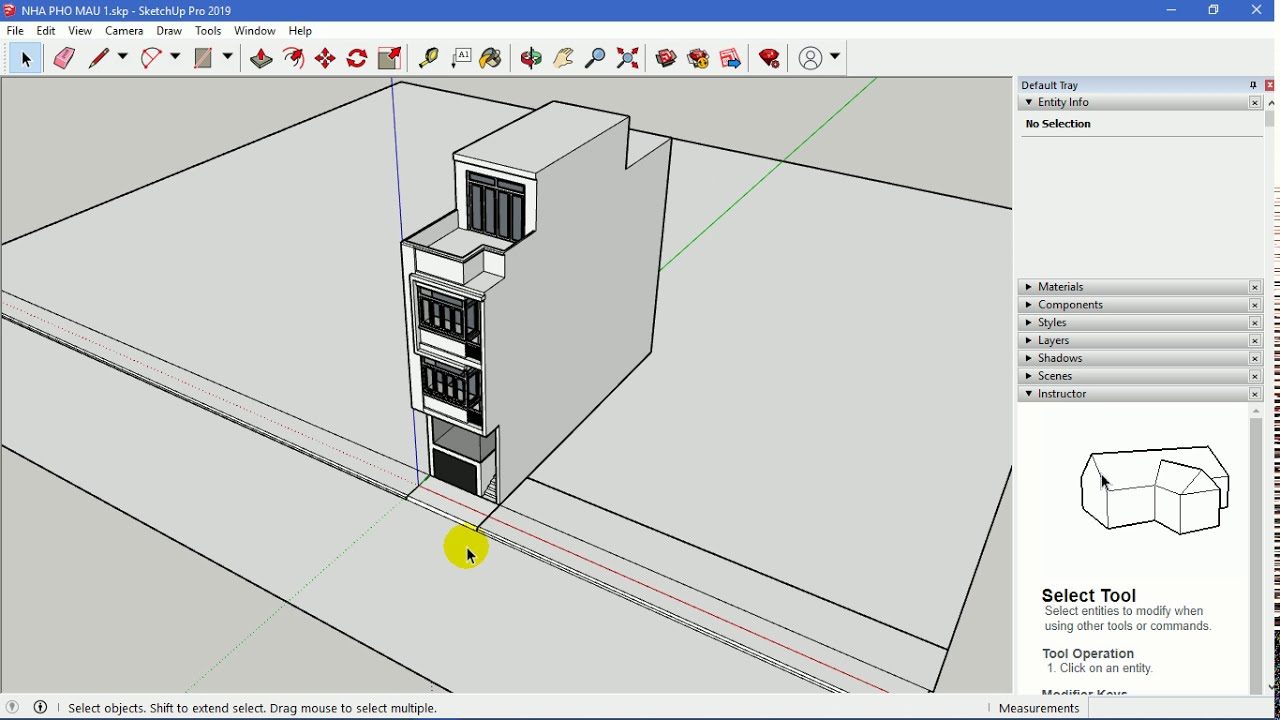 Bài 1: Thiết lập giao diện cho SketchUP Pro 2019 - YouTube