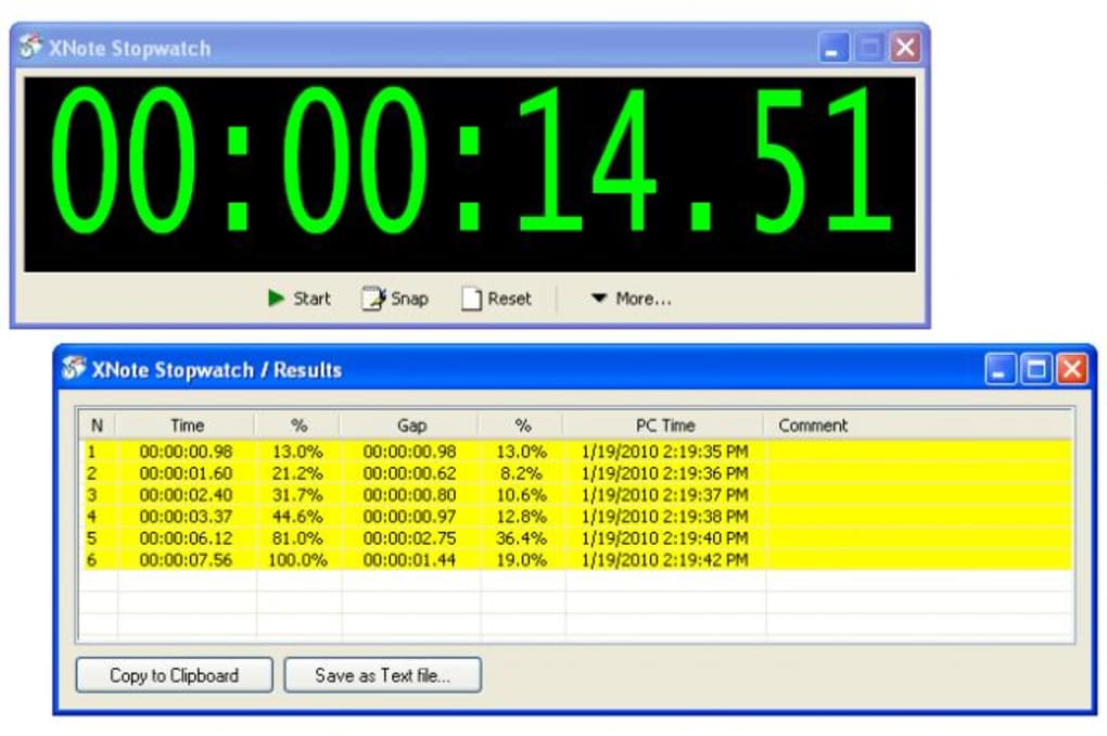 XNote Stopwatch - Đồng hồ bấm giờ miễn phí trên máy tính
