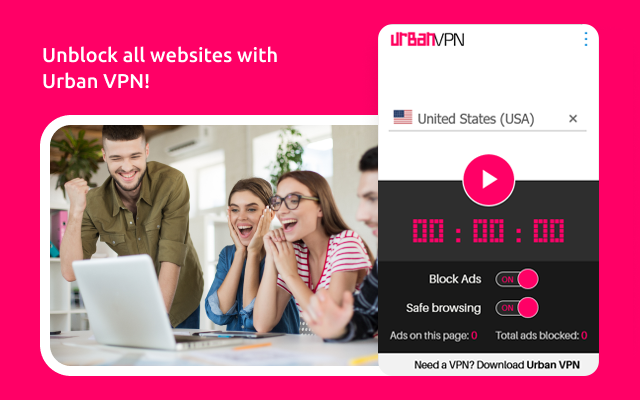 Urban Free VPN proxy Unblocker - Best VPN - Nhận tiện ích mở rộng này cho ? Firefox (vi)