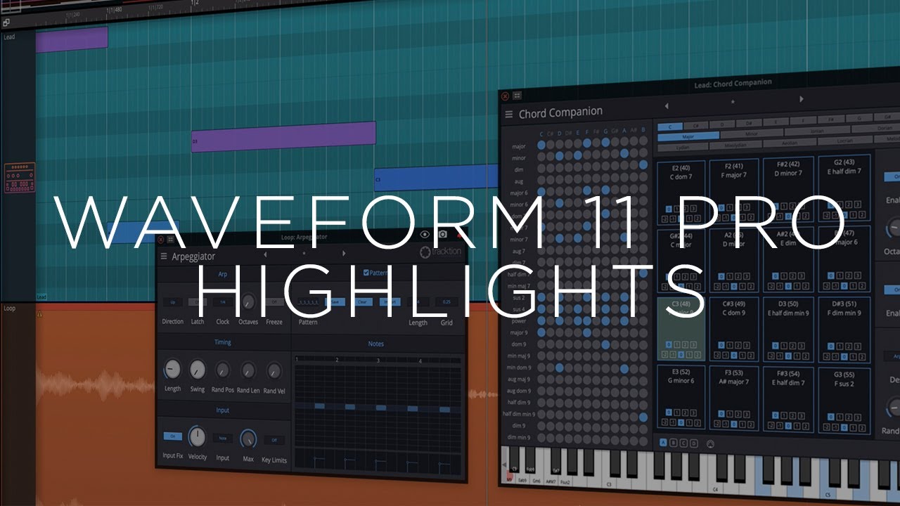 Tracktion Waveform Pro 11 Highlights - YouTube