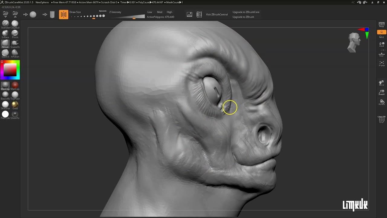 ZBrush Core Mini - Speed Sculpt - YouTube
