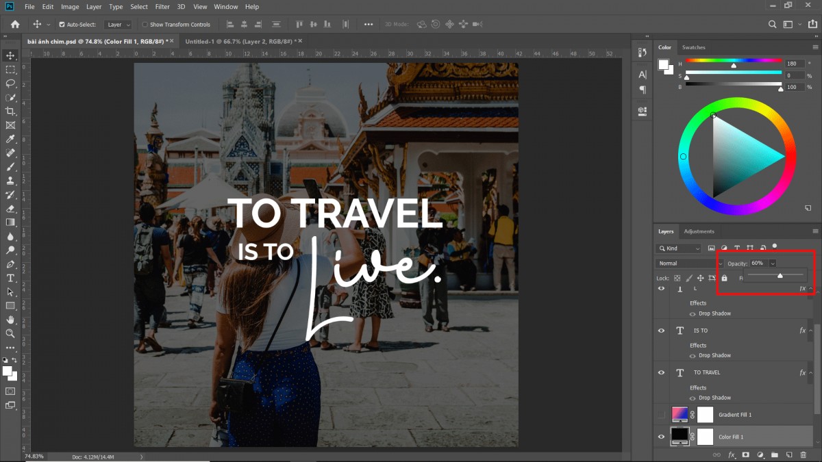 Hình ảnh minh họa blog - 3 cách làm ảnh chìm dễ dàng trong Photoshop