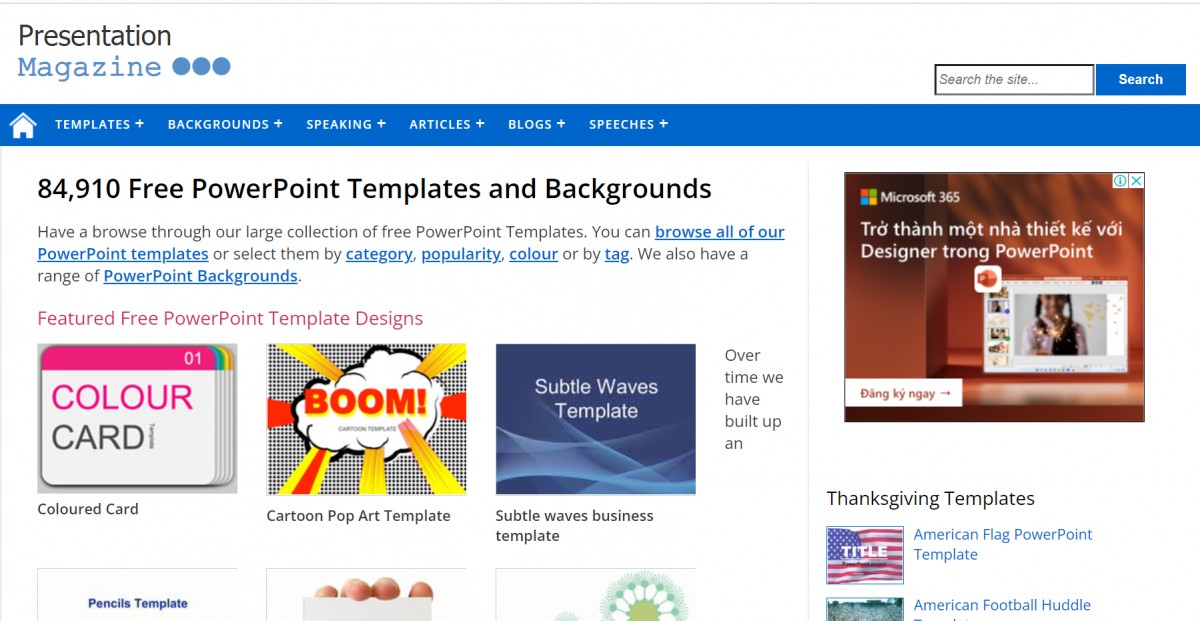 Hình ảnh minh họa blog - 4 website tìm template slide nhanh gọn