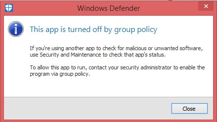 tắt windows defender