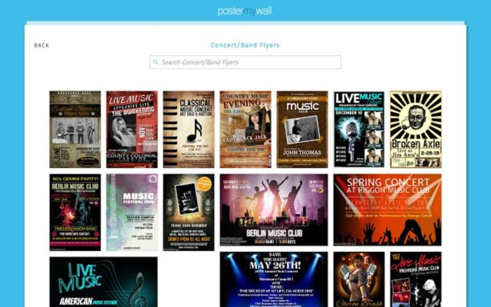 Bạn có thể dùng các hình ảnh từ các trang mạng khác khi thiết kế ở Poster my wall