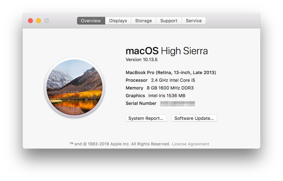 Truy cập vào phần About This Mac để xem nhanh thông tin RAM.