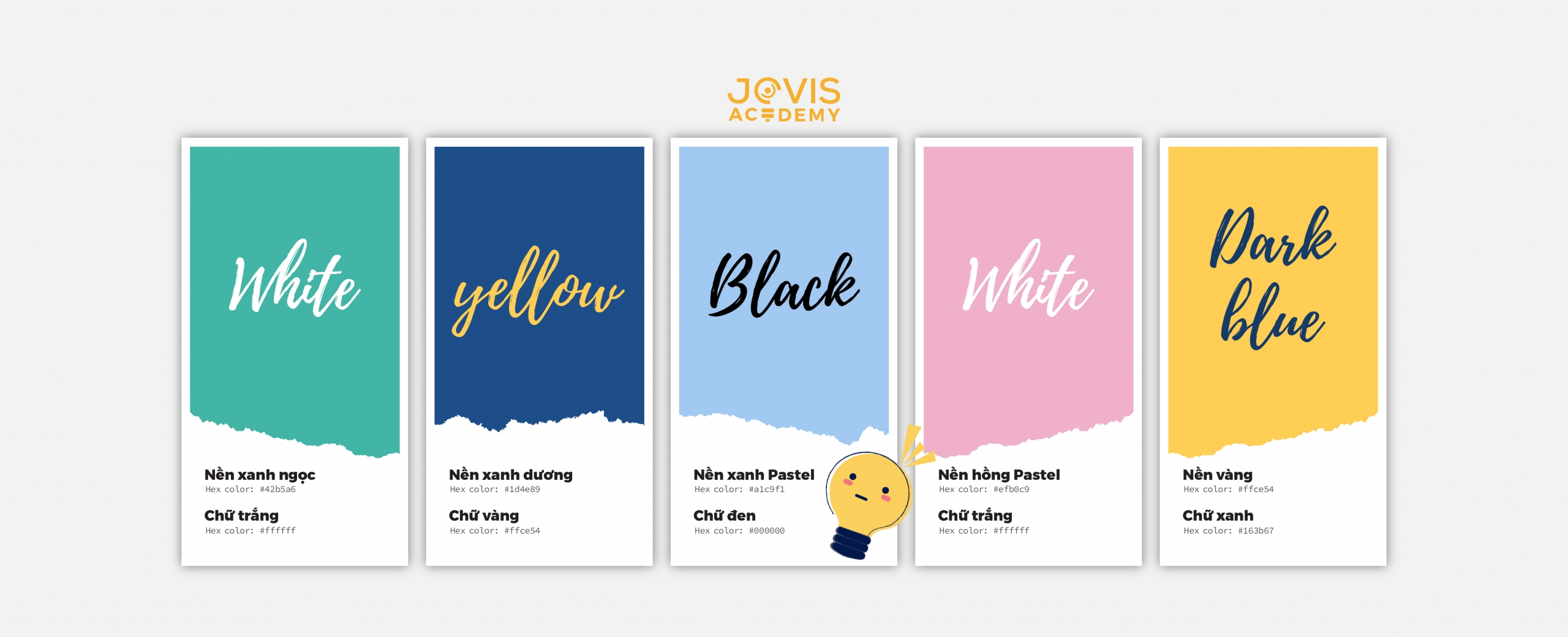12 cặp màu đẹp cho Slide PowerPoint - Jovis Academy