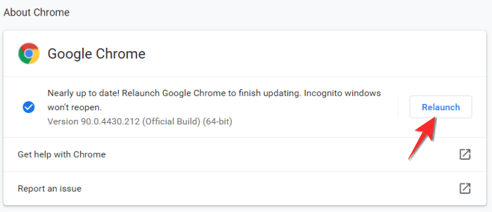 Update Chrome