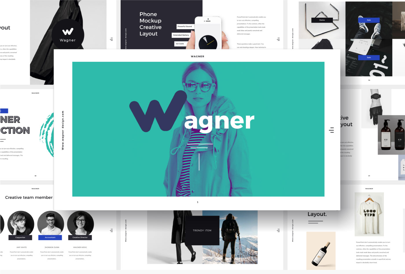 Tải về WAGNER Template WAGNER - Mẫu Powerpoint đa năng