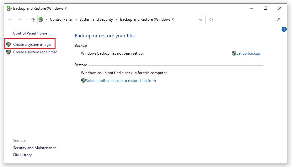 Hướng dẫn sao lưu dữ liệu máy tính Windows 10 bằng công cụ System Image