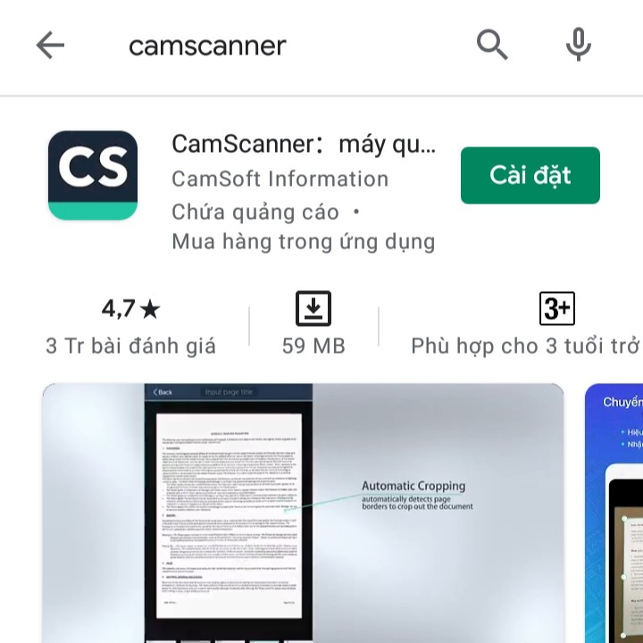 cách sử dụng CamScanner