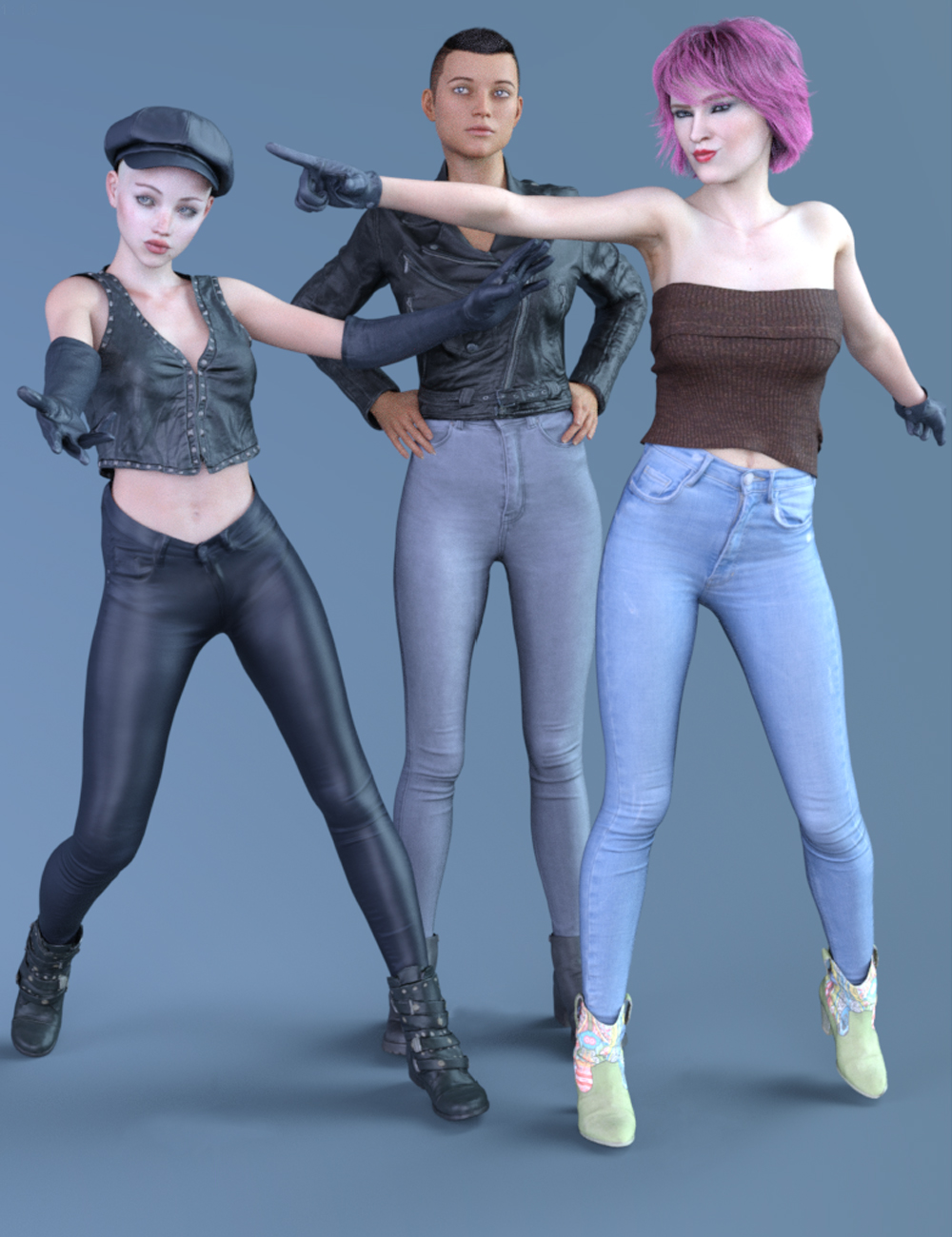 3 Pant Collection for Genesis 8 Female(s) | Daz 3D