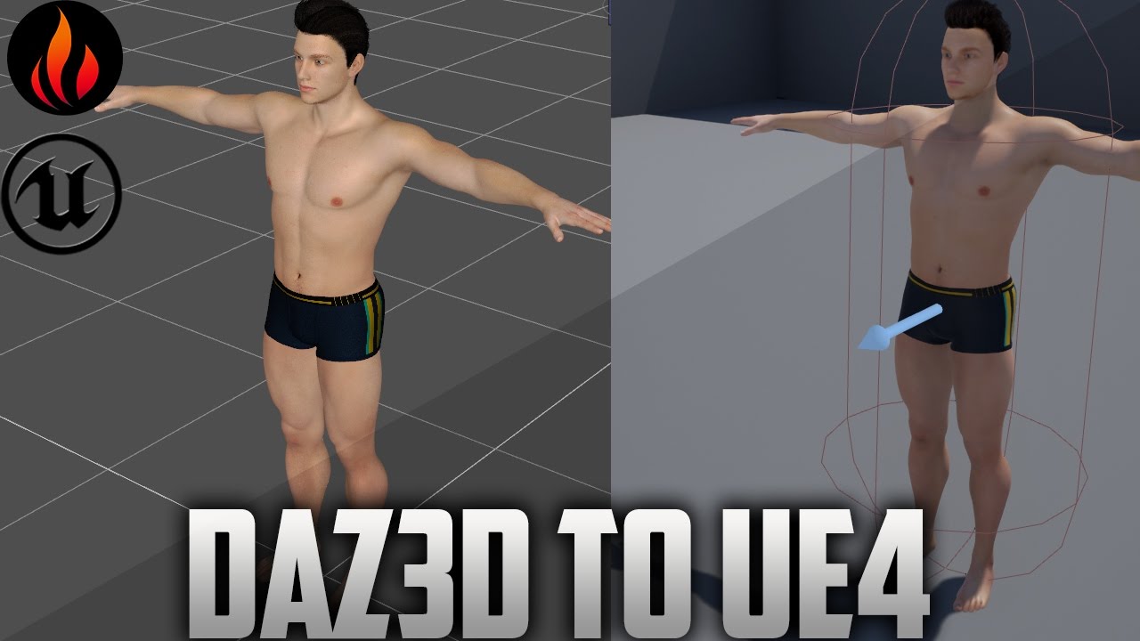 Unreal Engine 4 - Daz3D Workflow - YouTube