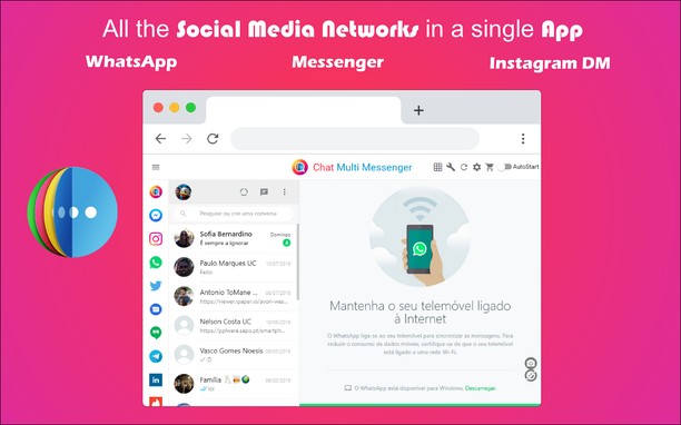 Tiện ích mở rộng Chat Multi Messenger - Phần bổ trợ Opera