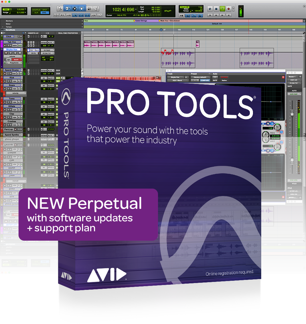 Avid Pro Tools Music Production Software Perpetual License