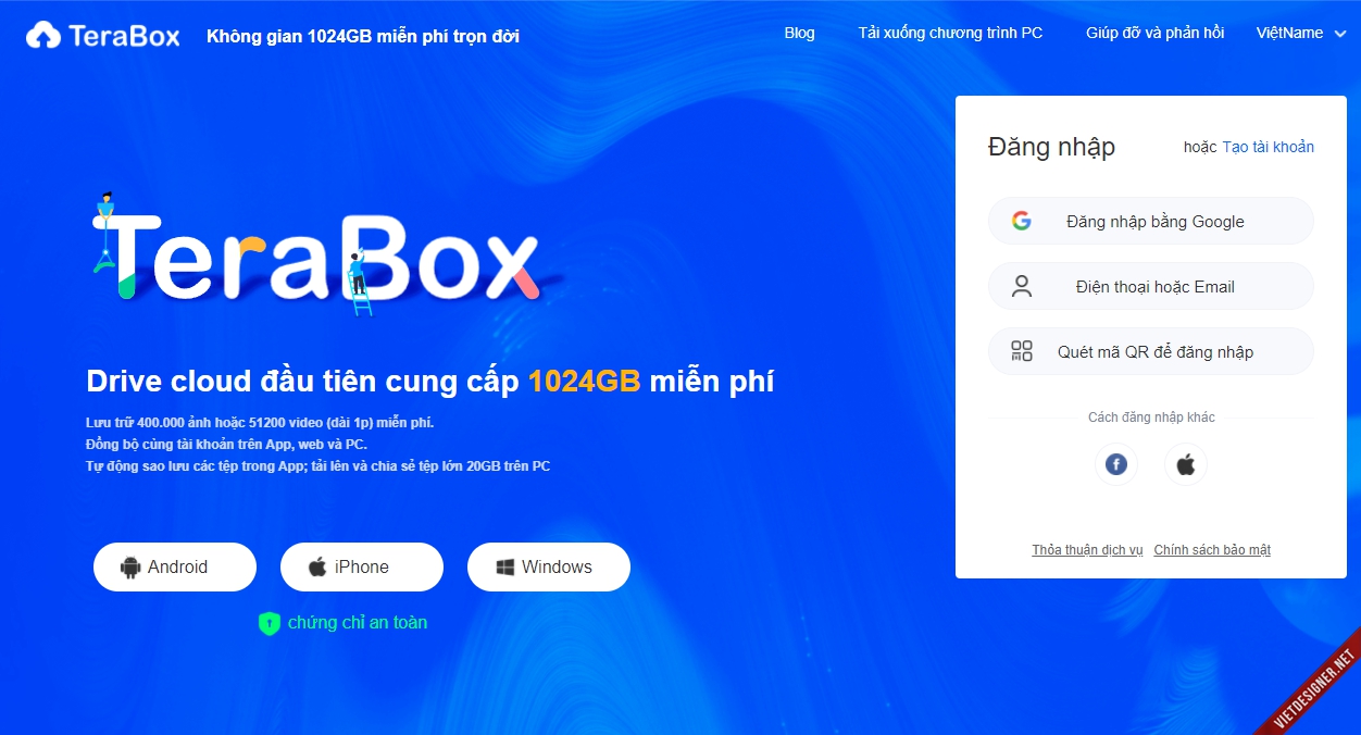 Cloud lưu trữ miễn phí 1TB dữ liệu tốc độ download cực nhanh tại Viêt Nam | Diễn đàn Designer Việt Nam