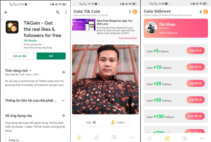 App tăng follow tik tok, hack lượt theo dõi thật