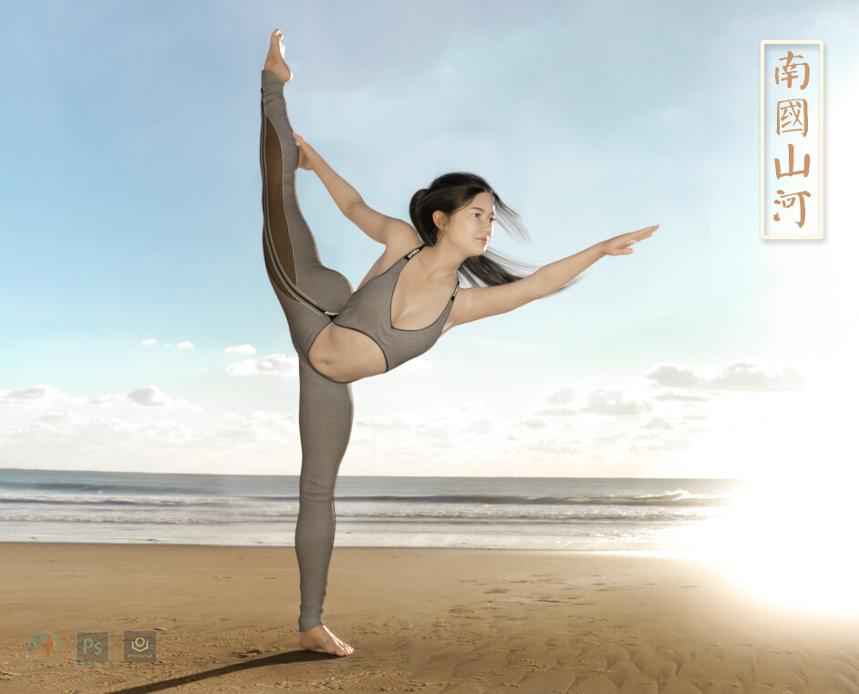 ArtStation - DAZ3D - Girl with Yoga, TU NGO TUAN